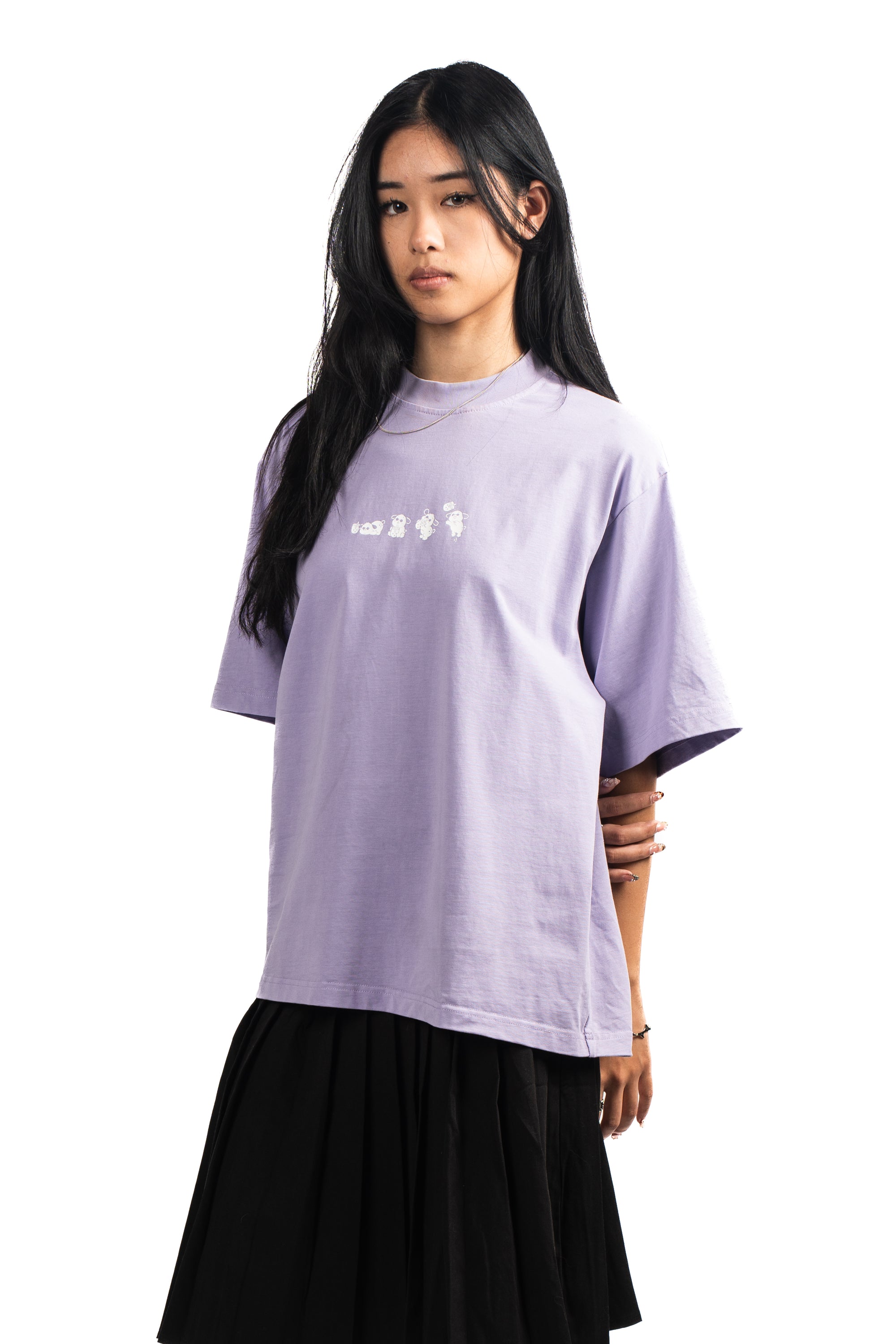 CABINET NOIR X BOBABOBA PURPLE OVERSIZED SHIRT 260GSM