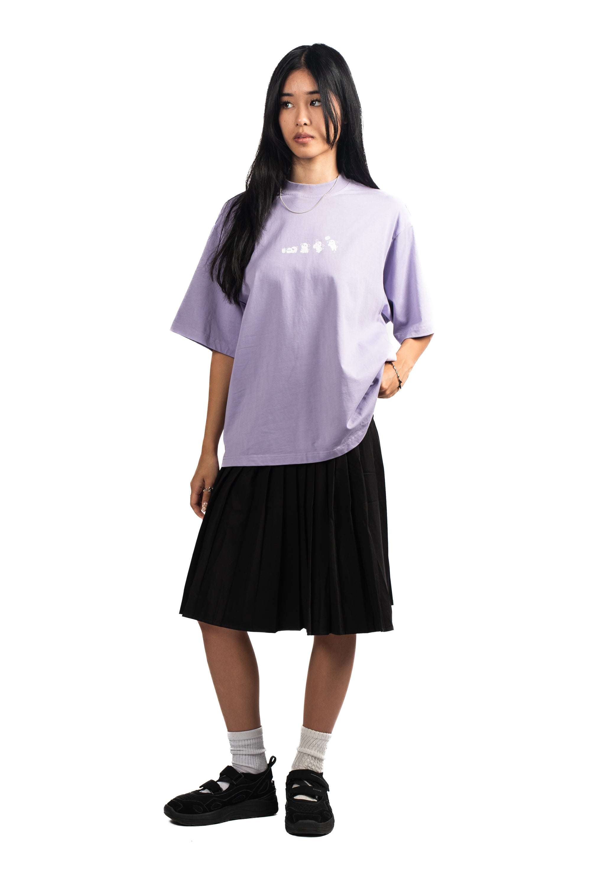 CABINET NOIR X BOBABOBA PURPLE OVERSIZED SHIRT 260GSM