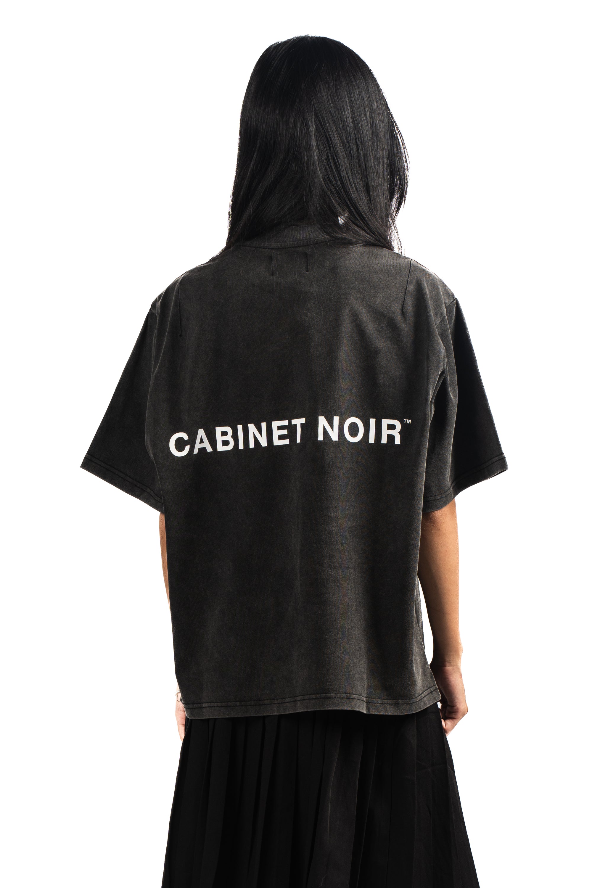 CABINET NOIR X BOBABOBA BLACK OVERSIZED SHIRT 260GSM