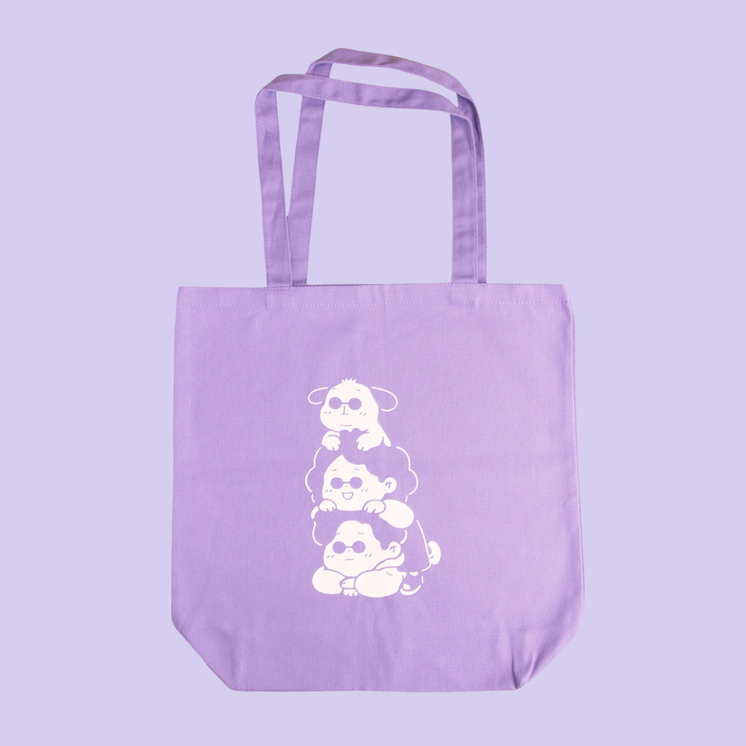 BOBABOBA LARGE PURPLE TOTEBAG